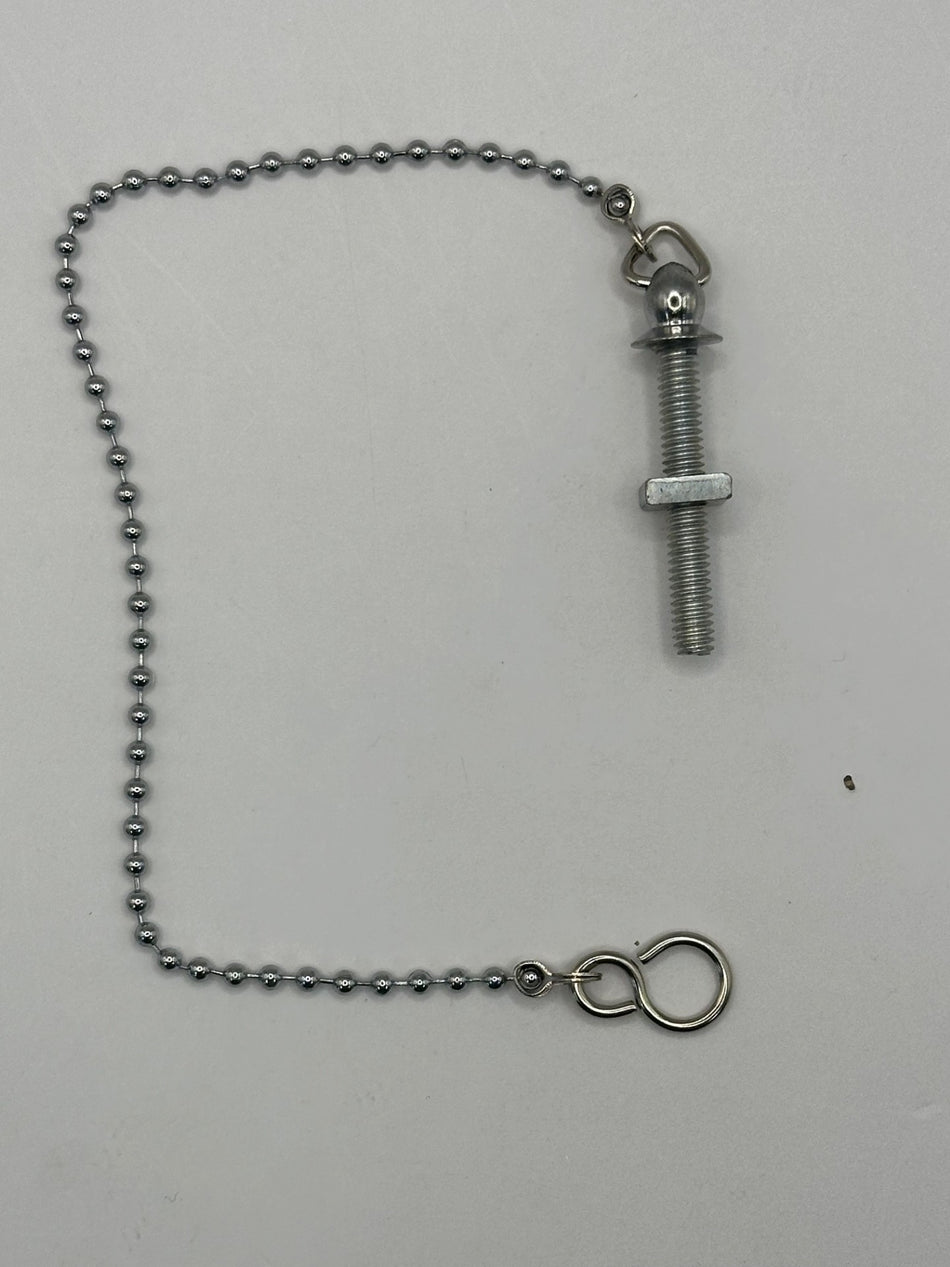 Chrome Plated Ball Chain Basin Assembly