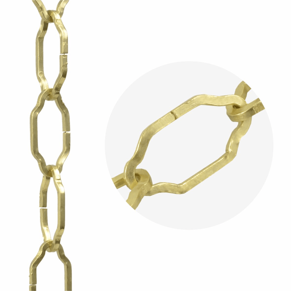 Electro-Brassed Steel Decorative Gothic Chain