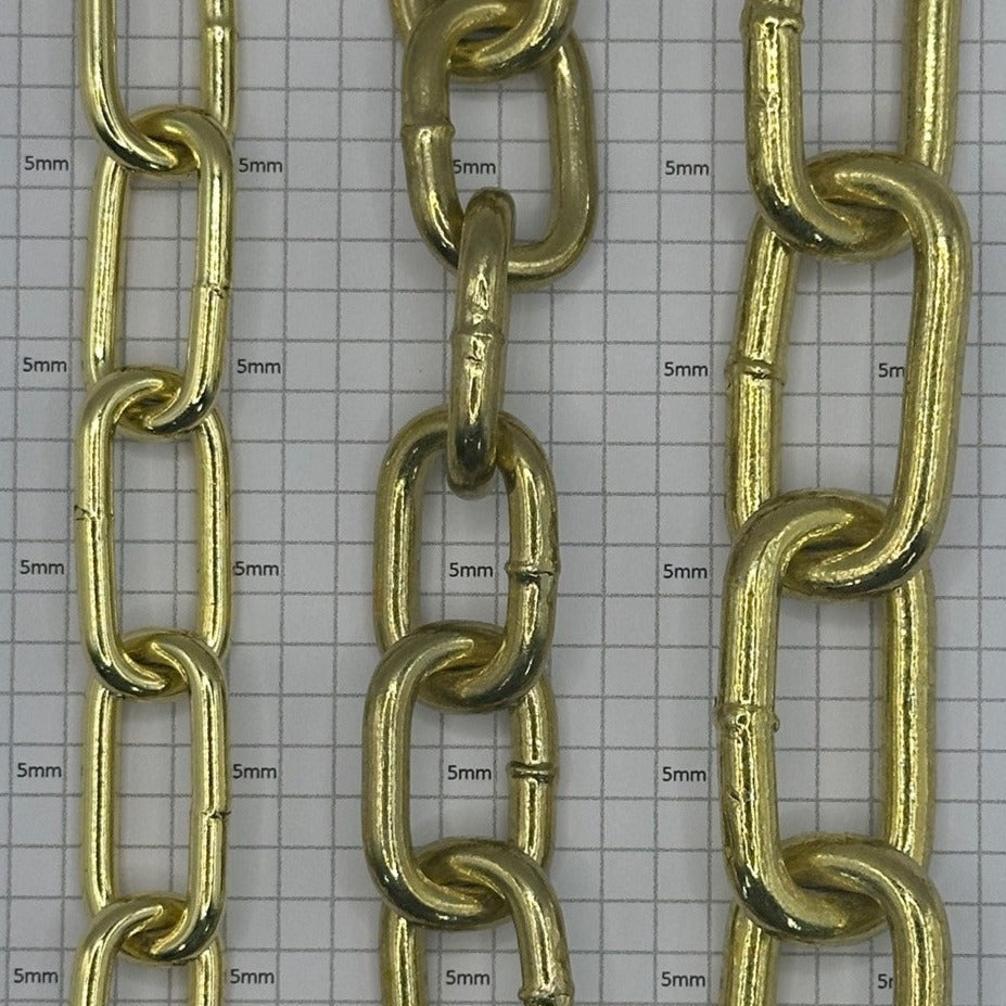 Brass Plated Steel Welded Chain