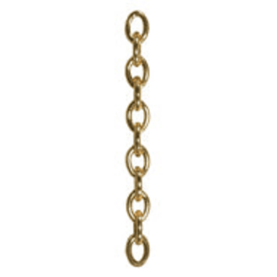 Polished Soldered Brass Trace Chain