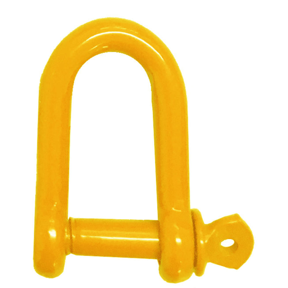 Buy Yellow Epoxy Coated Steel Dee Shackles – English Chain Direct