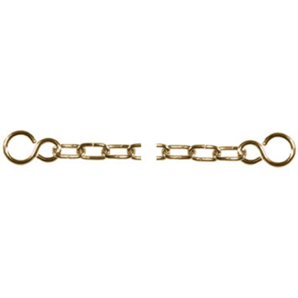 Polished Brass Clock Chain Bath Assembly with Hooks
