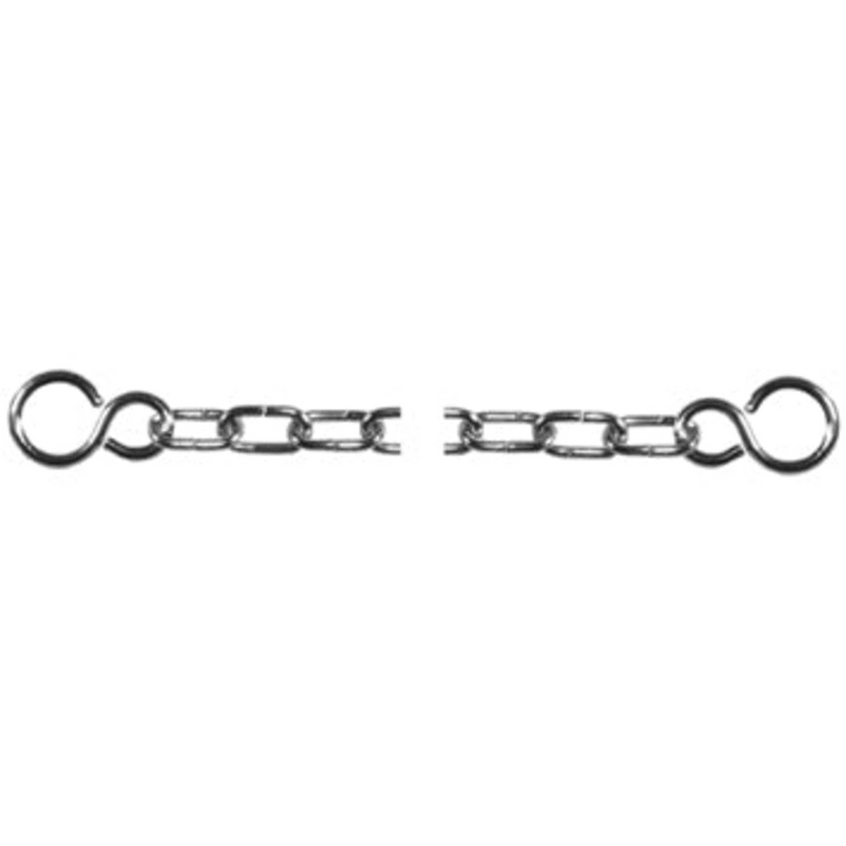 Chrome Plated Clock Chain Bath Assembly with Hooks
