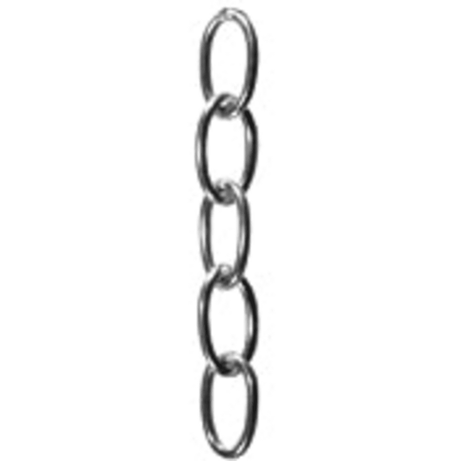 Chrome Plated Steel Oval Link Chain