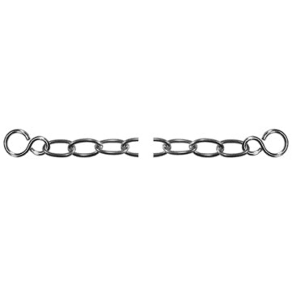 Chrome Plated Oval Chain Bath Assembly with Hooks