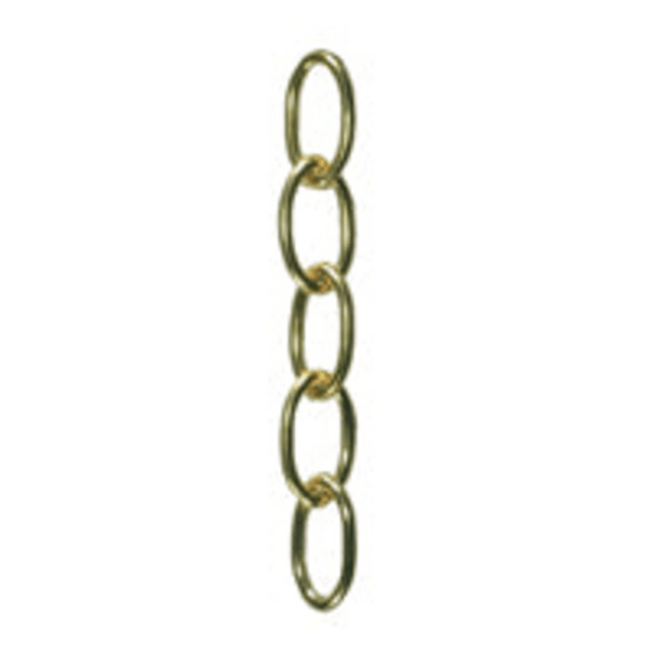 Polished Brass Oval Link Chain