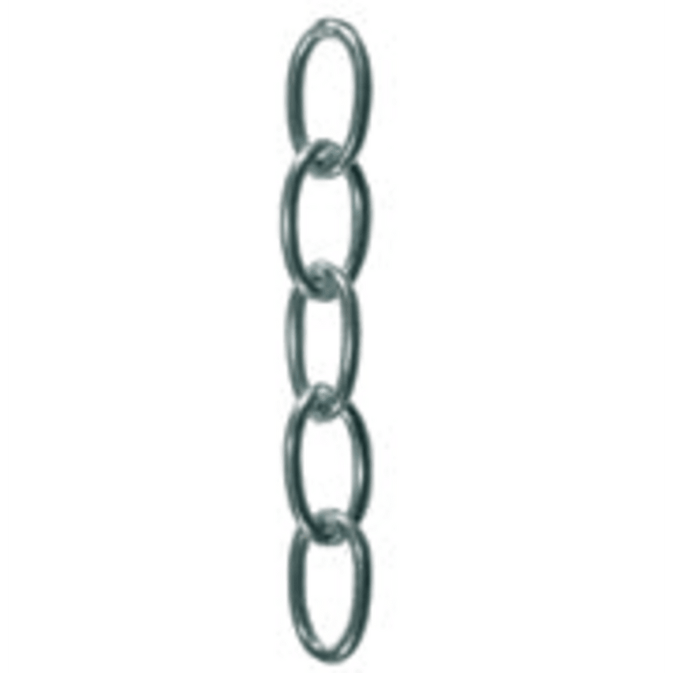 Chrome Plated Brass Oval Link Chain